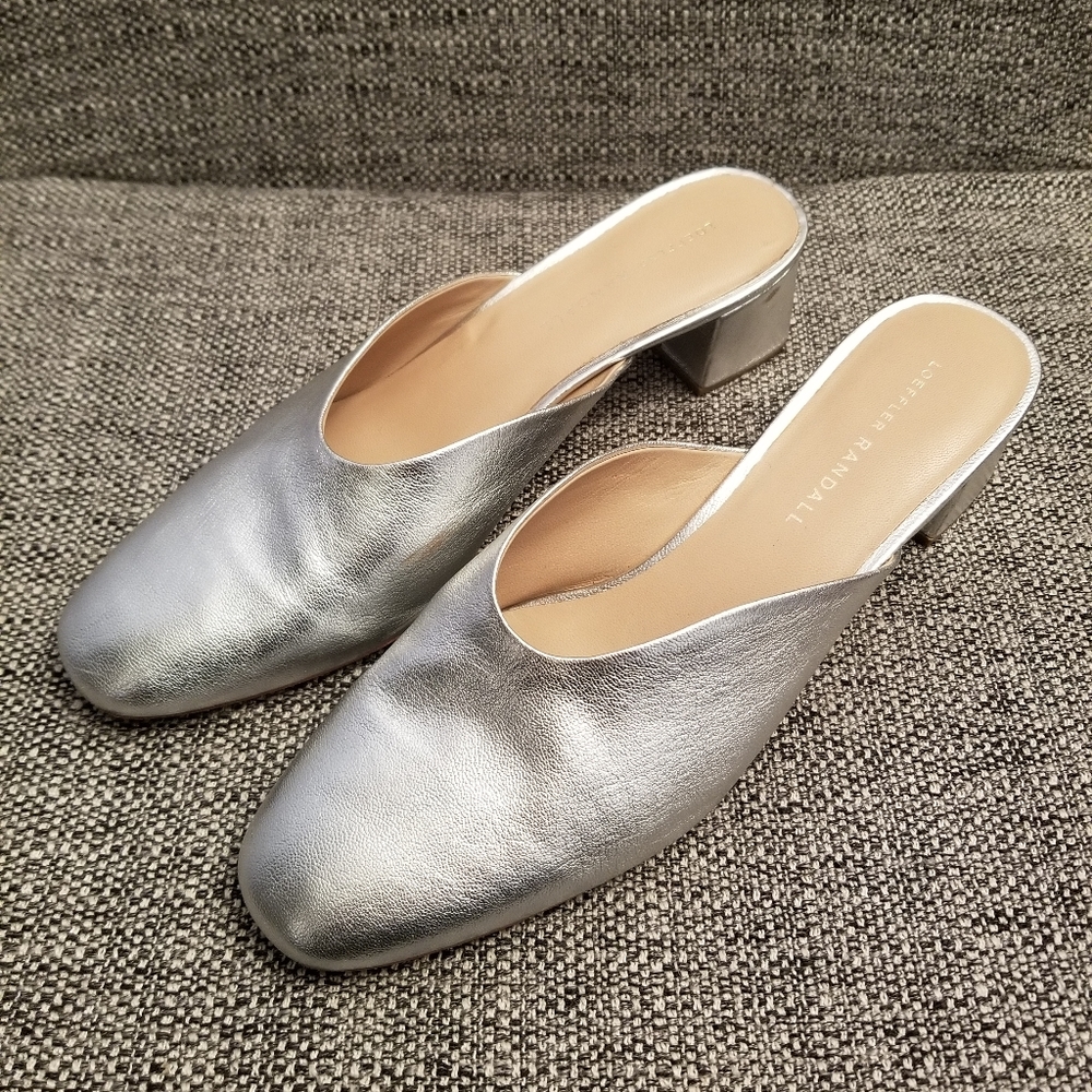 Loeffler Randall Silver Mules